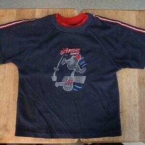 KIDS HEADQUARTERS navy S/S top sz 5 boys